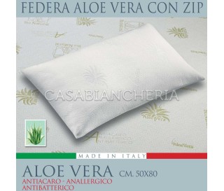 Federa copriguanciale Aloe Vera Antiacaro con cerniera 2