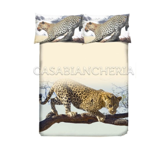 Copripiumino Leopardo a stampa digitlale - Sconti su Casabiancheria