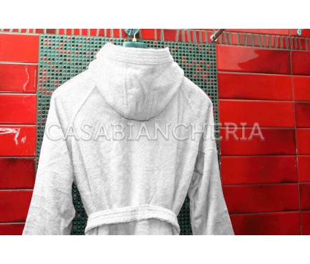 Casa Biancheria | Accappatoio spugna tinta unita Gabel Viareggio con cappuccio accappatoi gabel offerte