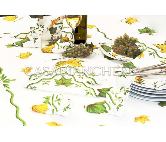 Tovaglia Romagnola Foglie - Casabiancheria.it