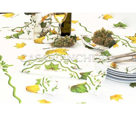 Tovaglia Romagnola Foglie - Casabiancheria.it