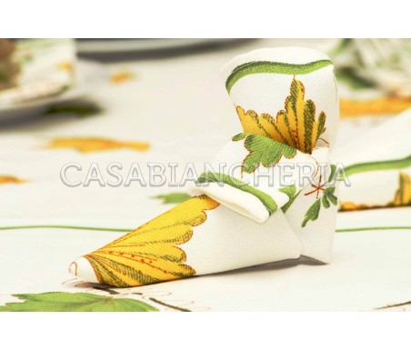 Tovaglia Romagnola Foglie - Casabiancheria.it