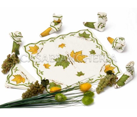 Tovaglia Romagnola Foglie - Casabiancheria.it