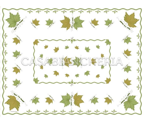 Tovaglia Romagnola Foglie - Casabiancheria.it