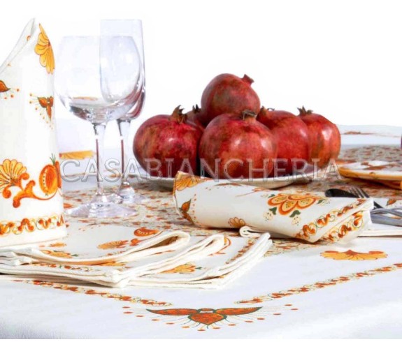 TOVAGLIA Melograno Arancio - Casabiancheria.it