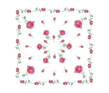 Tovaglia Rose Rosse, tovaglia con tovaglioli stampe romagnole | Casa Biancheria