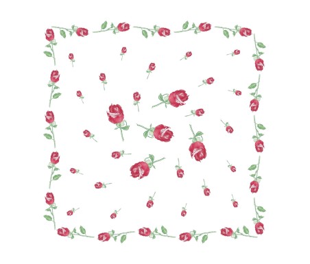 Tovaglia Rose Rosse, tovaglia con tovaglioli stampe romagnole | Casa Biancheria