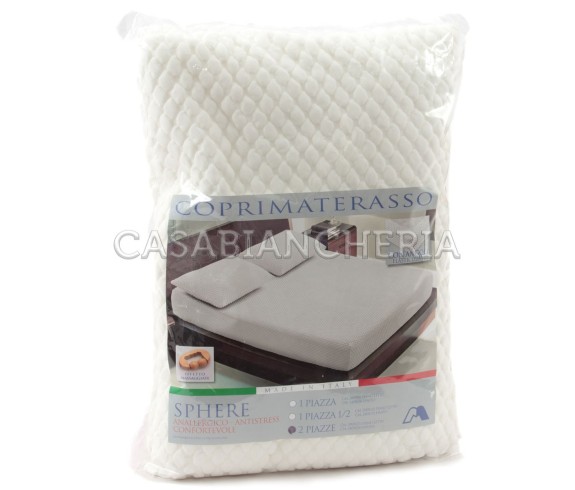 Casa Biancheria | Coprimaterasso effetto massagiante Sphere salva materasso matrimoniali singoli piazza e mezza