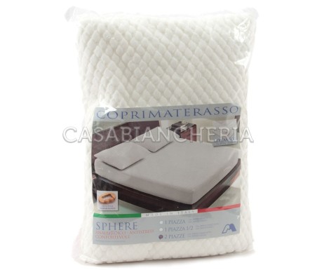 Casa Biancheria | Coprimaterasso effetto massagiante Sphere salva materasso matrimoniali singoli piazza e mezza