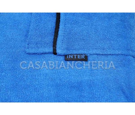 Casa Biancheria | Accappatoio con cappuccio Inter originale Figc accappatoio di spugna