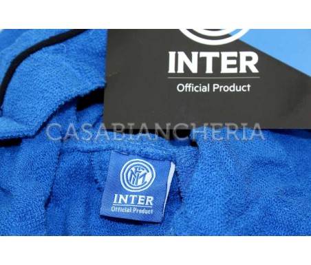 Casa Biancheria | Accappatoio con cappuccio Inter originale Figc accappatoio di spugna