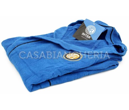 Casa Biancheria | Accappatoio con cappuccio Inter originale Figc accappatoio di spugna