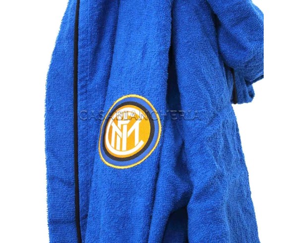 Casa Biancheria | Accappatoio con cappuccio Inter originale Figc accappatoio di spugna