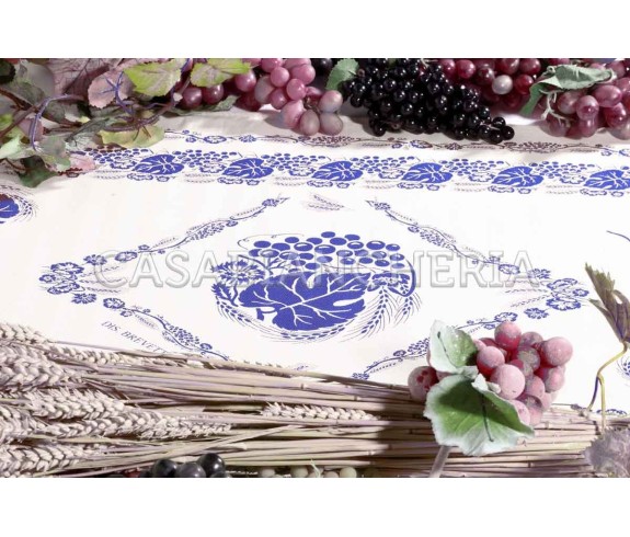 Casa Biancheria | Strofinaccio romagnolo Blu, strofinacci stampa romagnola di cotone