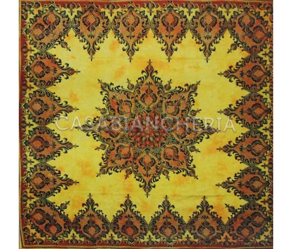 Casa Biancheria | Telo arredo copritutto Batik Medalia copritutto foulard indiani