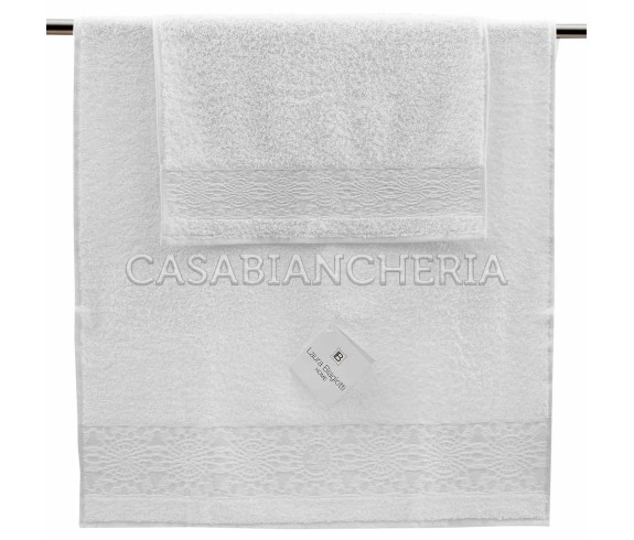 Laura Biagiotti Casa Biancheria | 2 coppie asciugamani di spugna Laura Biagiotti Alisia asciugamani da bagno