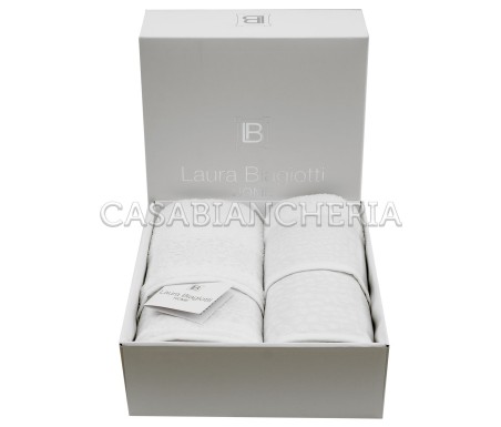 Laura Biagiotti Casa Biancheria | 2 coppie asciugamani di spugna Laura Biagiotti Alisia asciugamani da bagno