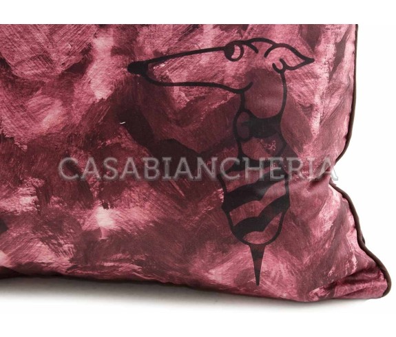 Casa Biancheria | Cuscino arredo Trussardi Knit Paint cuscini decorativi in raso