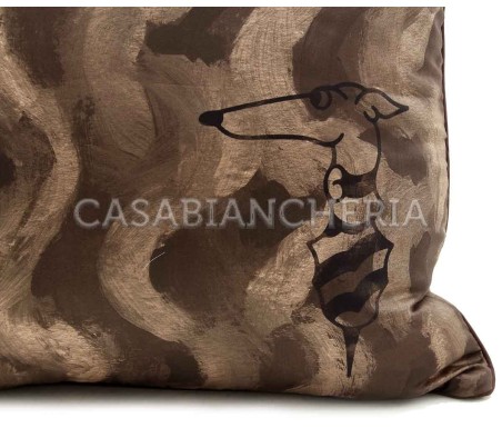 Casa Biancheria | Cuscino arredo Trussardi Knit Paint cuscini decorativi in raso