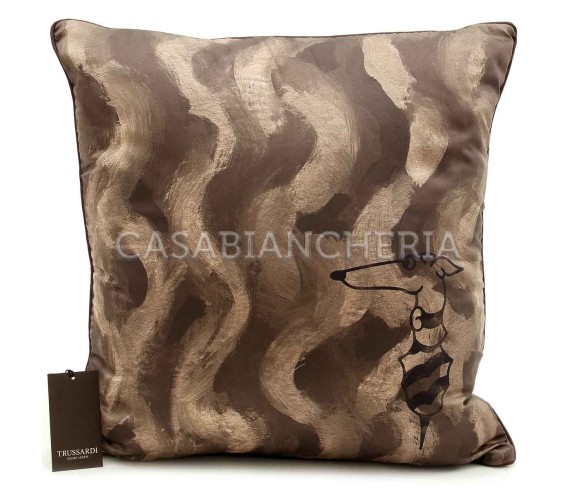 Casa Biancheria | Cuscino arredo Trussardi Knit Paint cuscini decorativi in raso