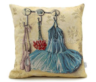 Casa Biancheria | Cuscino arredo di gobelin double face Danza cuscini decorativi