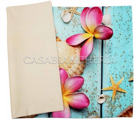 Casa Biancheria | Federa per guanciale a stampa digitale Honolulu federe per cuscini letto