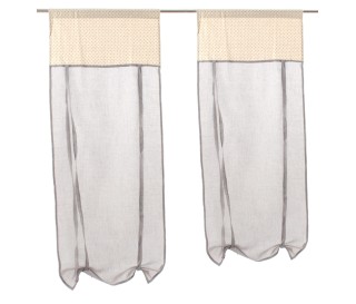Coppia tendine regolabili pois Romantici 2