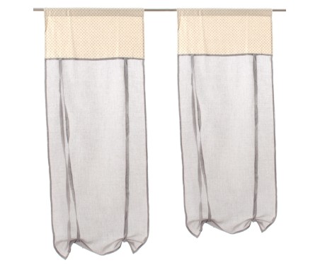 Coppia tendine regolabili pois Romantici