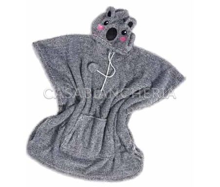 Casa Biancheria | Mantella poncho di pile in microfibra Happidea Malmo mantelle in pile