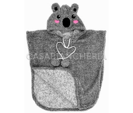 Casa Biancheria | Mantella poncho di pile in microfibra Happidea Malmo mantelle in pile