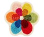 Casabiancheria.it | Tappeto con antiscivolo Php Flower Colorato tappeto per cameretta e bagno