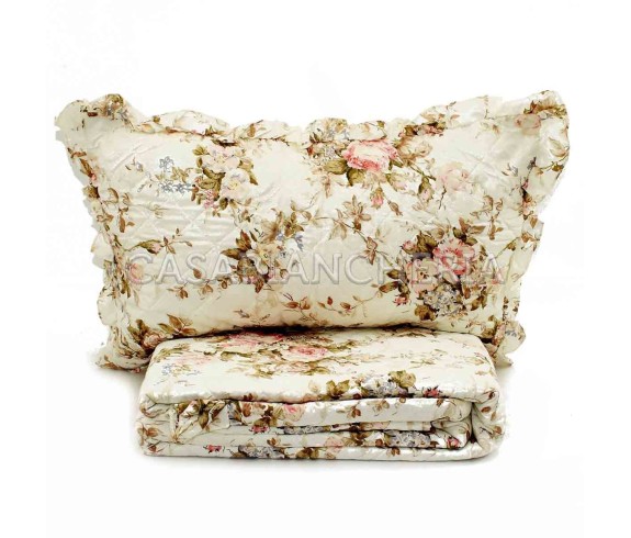 Casabiancheria | Copriletto trapuntato matrimoniale GF Ferrari California + 2 federe