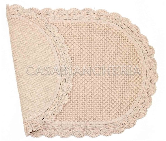 Casa Biancheria | Tappeto bagno di cotone con uncinetto Boulevard tappeti di cotone