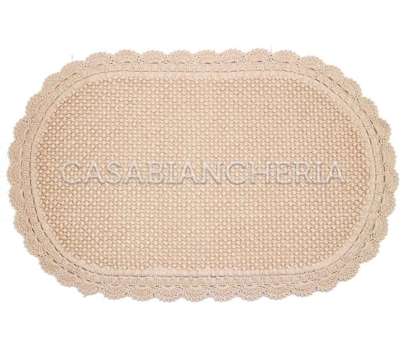 Casa Biancheria | Tappeto bagno di cotone con uncinetto Boulevard tappeti di cotone