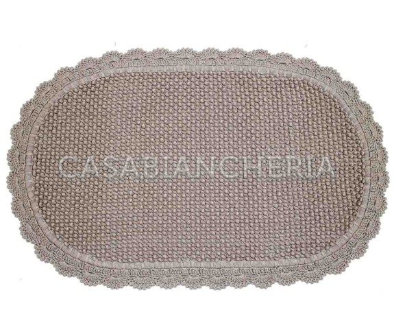 Casa Biancheria | Tappeto bagno di cotone con uncinetto Boulevard tappeti di cotone