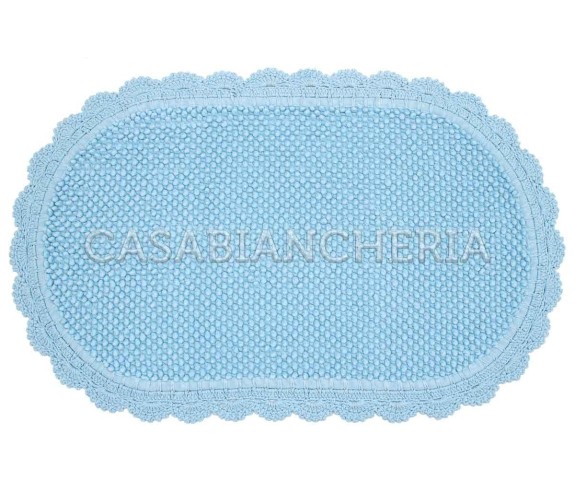 Casa Biancheria | Tappeto bagno di cotone con uncinetto Boulevard tappeti di cotone