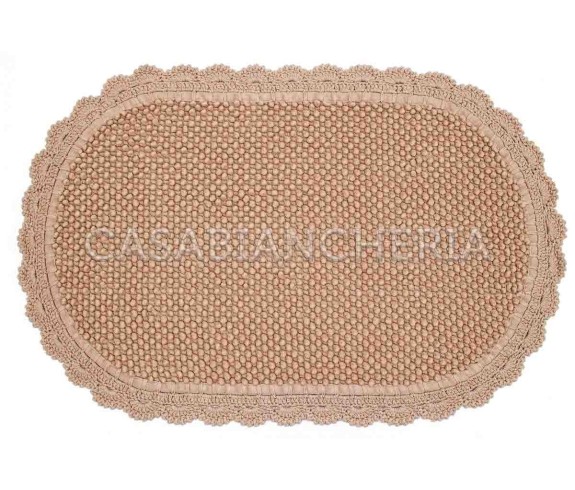 Casa Biancheria | Tappeto bagno di cotone con uncinetto Boulevard tappeti di cotone