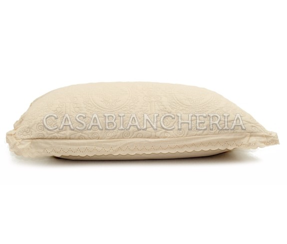 Casa Biancheria | Coppia cuscino arredo decorativo Sangallo cuscino arredo per letto