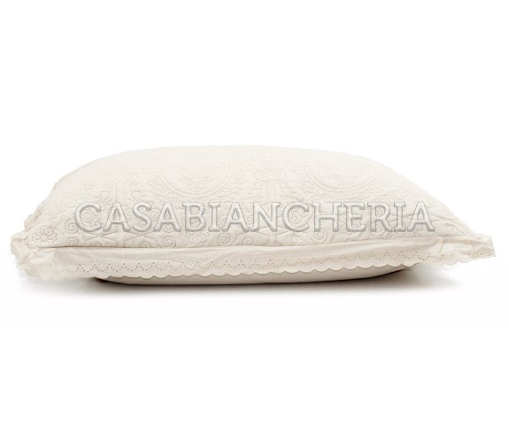 Casa Biancheria | Coppia cuscino arredo decorativo Sangallo cuscino arredo per letto