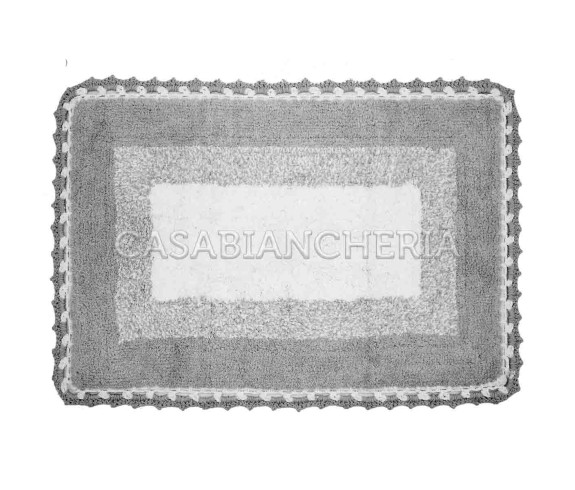 Casa Biancheria | Tappeto bagno di cotone con uncinetto Kumar tappeti bagno di cotone