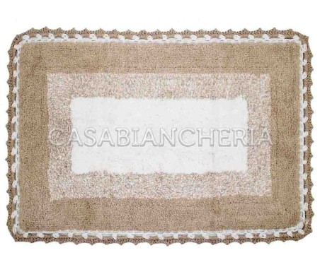 Casa Biancheria | Tappeto bagno di cotone con uncinetto Kumar tappeti bagno di cotone
