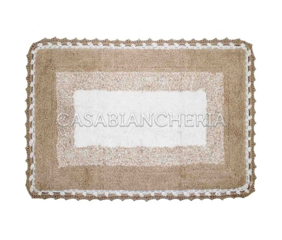 Casa Biancheria | Tappeto bagno di cotone con uncinetto Kumar tappeti bagno di cotone