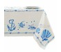 Casa Biancheria | Tovaglia stampe artistiche romagnole Conchiglie con o senza tovaglioli tovaglie di cotone