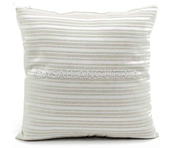 Casabiancheria | Cuscino arredo Roma con interno cuscini decorativi rigati