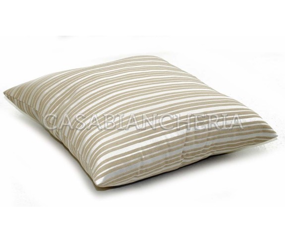 Casabiancheria | Cuscino arredo Roma con interno cuscini decorativi rigati