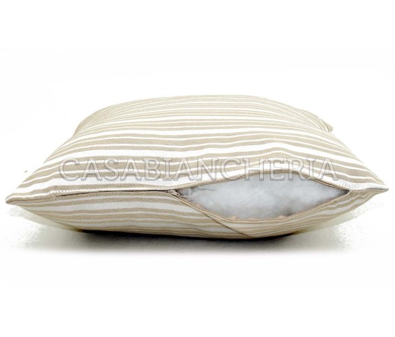Casabiancheria | Cuscino arredo Roma con interno cuscini decorativi rigati