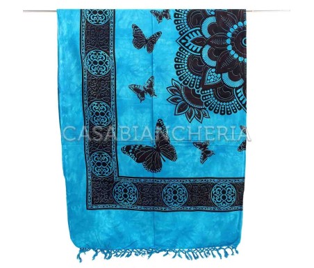 Casa Biancheria | Telo arredo copritutto Batik Falena granfoulard copridivano di cotone
