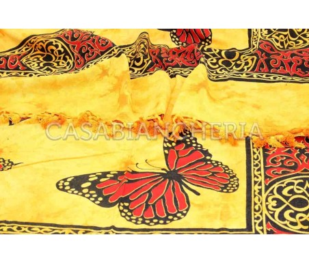 Casa Biancheria | Telo arredo copritutto Batik Falena granfoulard copridivano di cotone