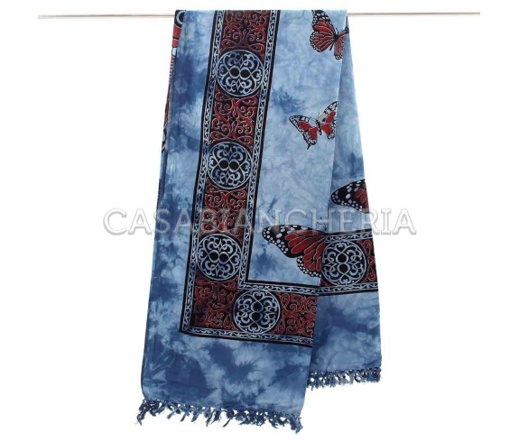 Casa Biancheria | Telo arredo copritutto Batik Falena granfoulard copridivano di cotone