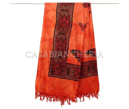 Casa Biancheria | Telo arredo copritutto Batik Falena granfoulard copridivano di cotone